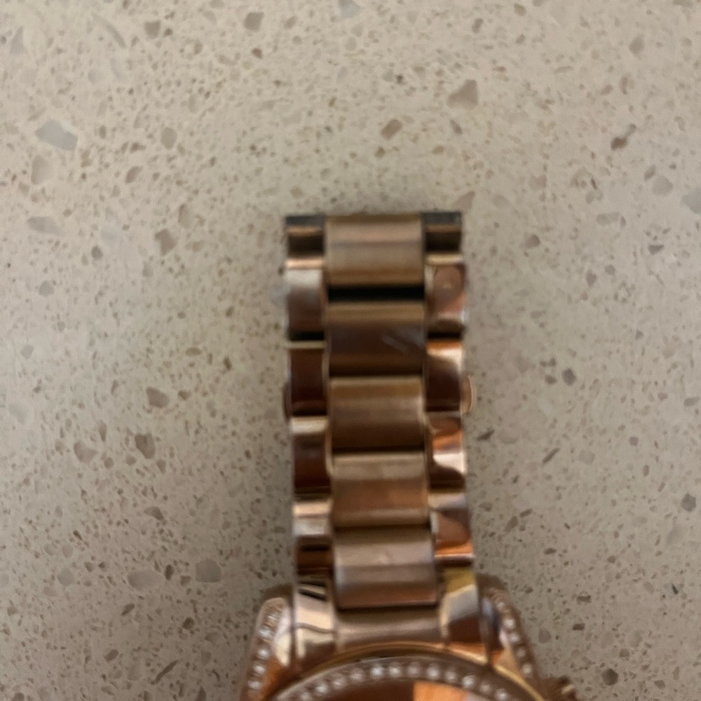 Michael Kors Rose Gold Rhinestone Watch - Picture 3 of 6